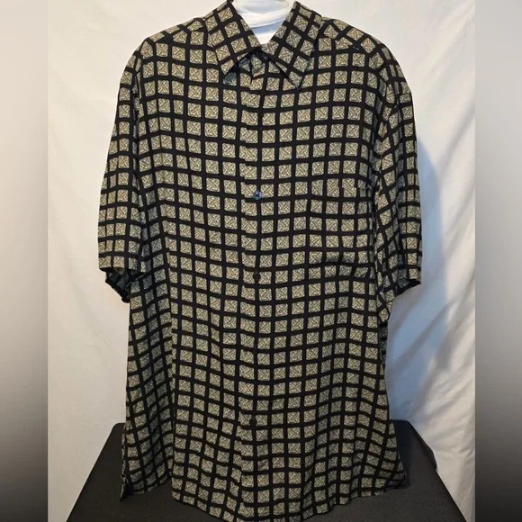 crazy horse dress shirts Crazy Horse Dress Shirt Mens Size XXL Long Sleeve Button Down Striped Multicolor